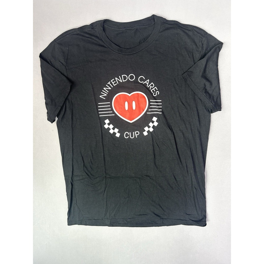 Nintendo‎ Cares Cup Men's L-XL Mario Kart Heart Short Sleeve Shirt